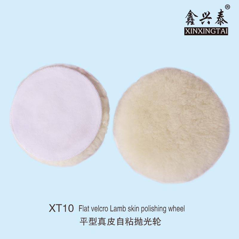 XT10 Flat Velcro lamb skin wool  polishing pad/wh